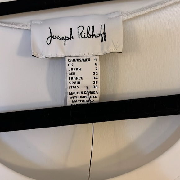 Joseph Ribkoff White T Shirt size 4 - Picture 10 of 12
